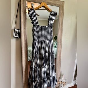 Crown & Ivy Navy and White Midi Dress